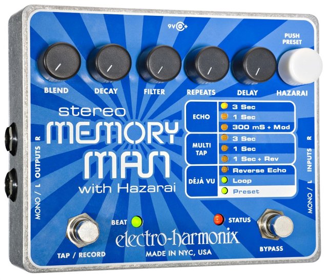 EHX Stereo Memory Man with Hazarai Front