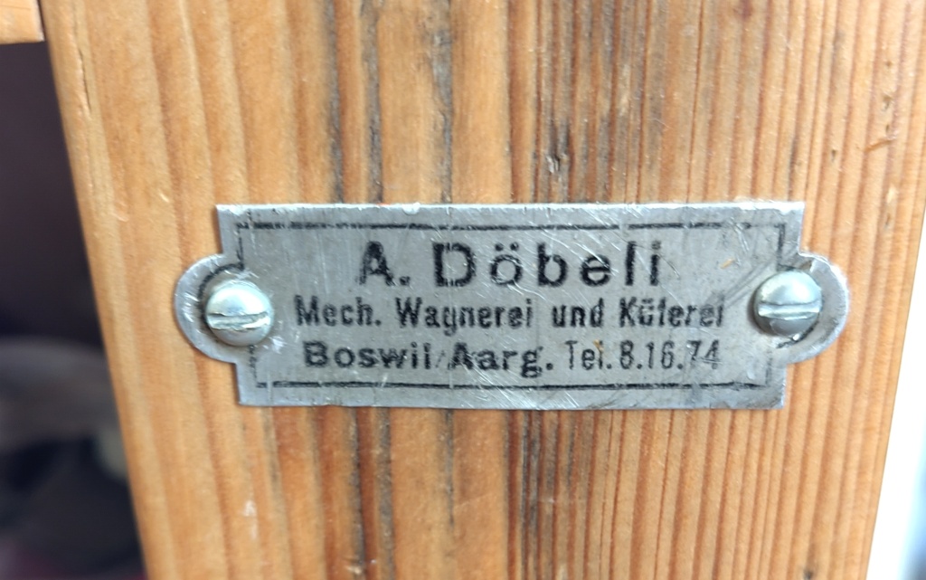 das Schild der Leiter hat natürlich einen Ehrenplatz bekommen.