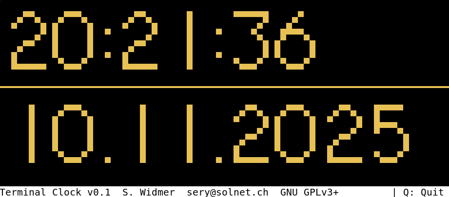 Nixie styled Clock