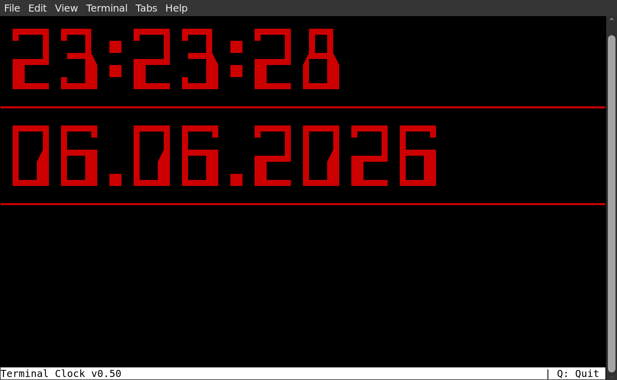 Terminal Clock