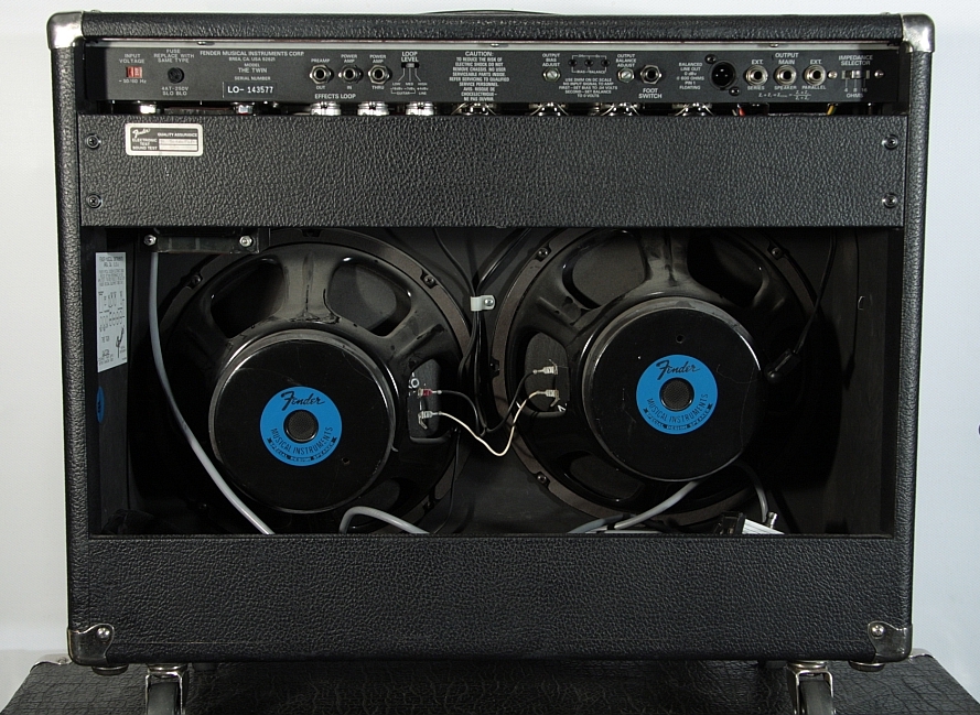 Rückseite des leistungsfähigen Twin Amps