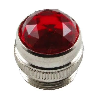 nettes, ikonisches Detail: die abschraubbare Jewel-Kunstoffhaube der Pilotlampe