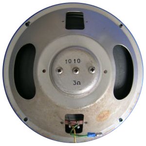 der originale Speaker von Richard Allan von hinten…